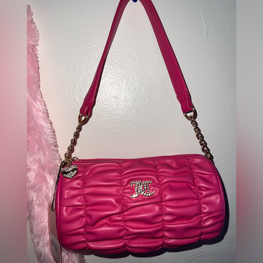 NWT Juicy Couture Pink Flash Barrel Shoulder Bag